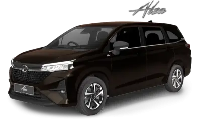 Perodua Alza berwarna coklat