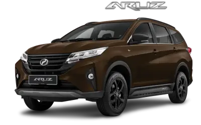 Perodua Aruz berwarna coklat
